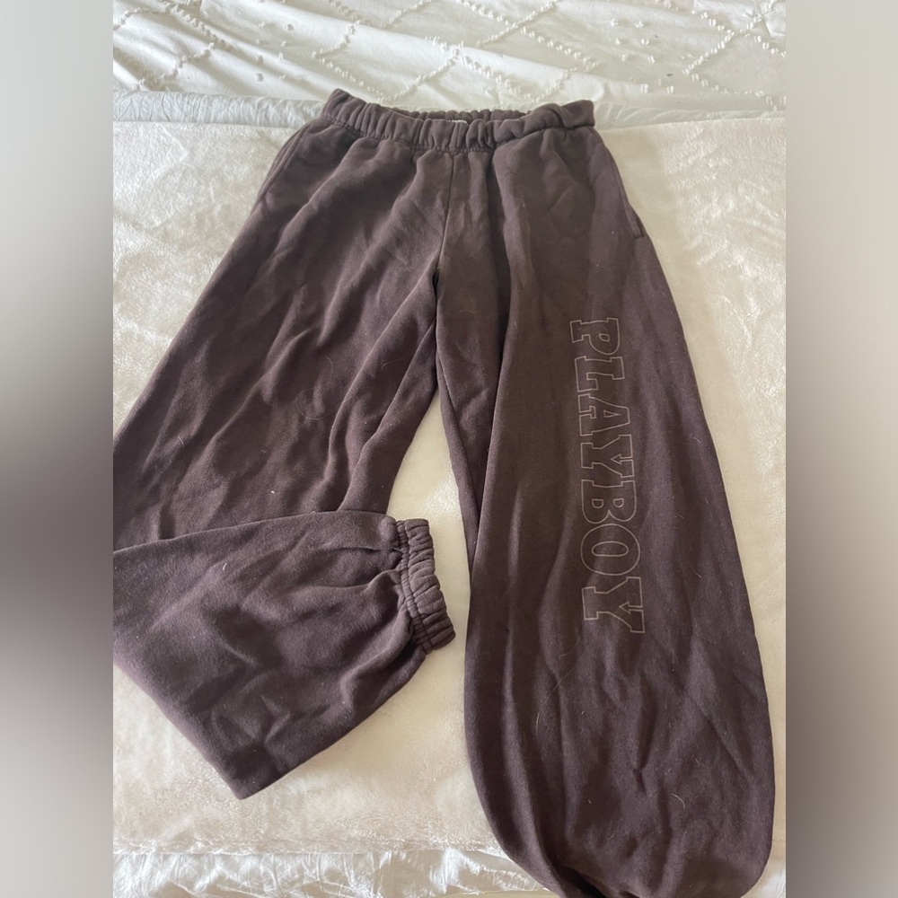 Pacsun playboy brown sweatpants